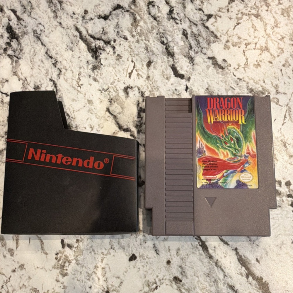 Nintendo Dragon Warrior NES Role Playing Battery Save NTSC-U/C 1989 tested works